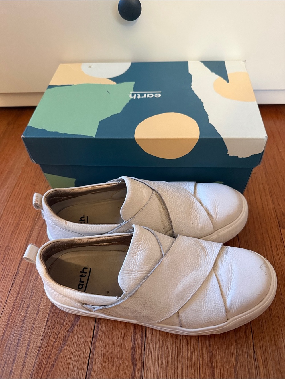 Earth Slip-On Sneakers in Ivory White